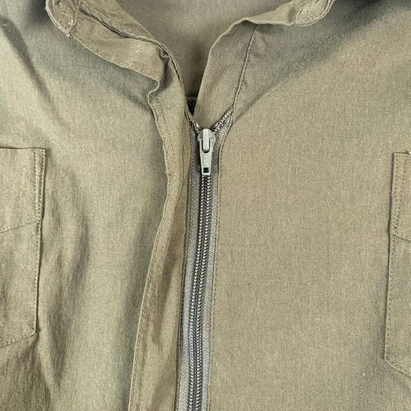 Venezia Green Military Style Jacket Coat size 26/28 - Picture 6 of 9